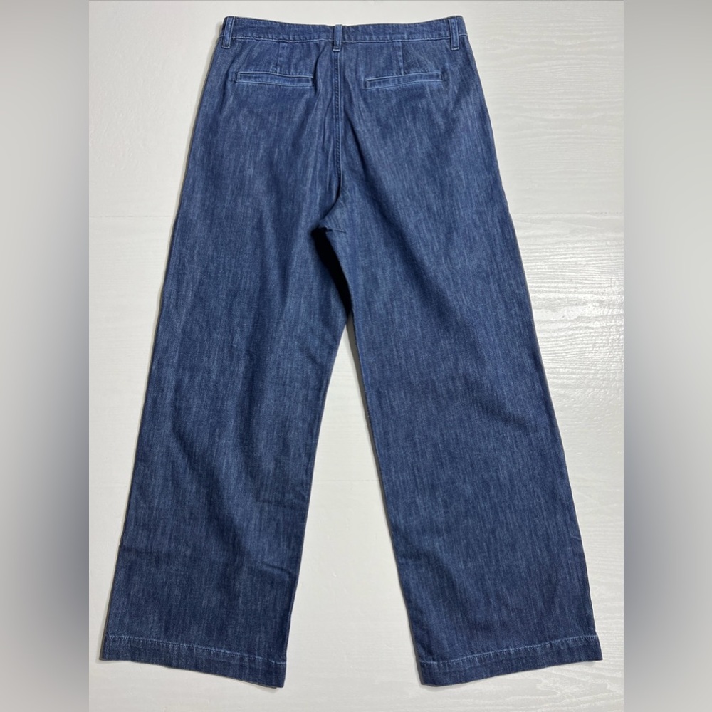 J Crew Pleated Trouser Jean Womens 30 Wide Leg Full Length New - Picture 12 of 16